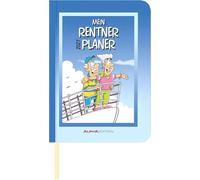 Mein Rentner Planer 2027: Buchkalender 10,7x15,2 cm - Wochenplaner mit witzigen Rentner-Cartoons, großer Schrift, übersichtlichem Kalendarium & Leseband, ideal für Rentner