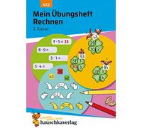 Mein Übungsheft Rechnen - 2. Klasse, A5-Heft: Mathematik: Aufgaben mit Lösungen im Zahlenraum bis 100 - wiederholen, trainieren, lernen