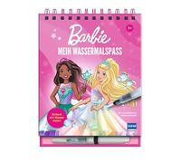 Mein Wassermalspaß - Barbie: Einfach mit Wasser malen - Barbie-Wassermalbuch mit 16 Bildern, die sich beim Kontakt mit Wasser bunt färben + viele ... mit nachfüllbarem Wassermalstift, ab 3 Jahren