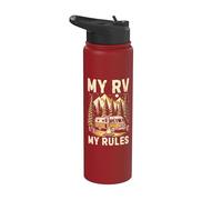 Mein Wohnmobil My Rules Camping Stainless Steel Insulated Water Bottle