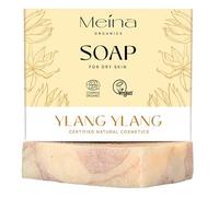 Meina Naturkosmetik Savon bio à l'ylang-ylang, pour peaux sèches, sans huile de palme, certifié végétalien, durable, fait main, comme un gel douche solide, 100 g