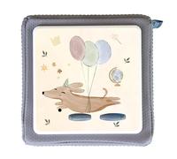 MeinBaby123® Toniebox Film de protection chien | Accessoires Toniebix | Toniebox autocollant sur mesure et autocollant | Toniebox Stickers | Cadeaux pour enfants d'anniversaire (chien avec ballon)