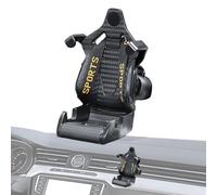 Meindin Support Mobile en Forme de siège de Course avec Ceinture de sécurité, Support Mobile réglable pour Grille d'aération de Voiture, Support Pho-ne pour la Plupart des téléphones Portables