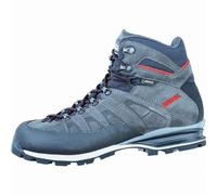 Meindl Antelao GTX Hommes Chaussures de randonnée en maille de cuir velours anthracite rouge, largeur confortable, équipement Gore-Tex, 4436131/11.5