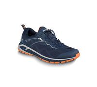 Meindl Power Walker 3.0 Chaussures de randonnée pour homme, Bleu marine/orange, 43 EU Large