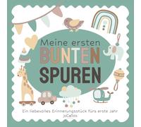 Meine ersten BUNTEN SPUREN: Malen lernen ab 12 Monaten: Mein erstes dickes Kritzelbuch mit großen Motiven zur Förderung der Feinmotorik - Ein besonderes neutrales Geschenk für Babys und Kleinkinder