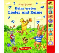 Meine ersten Lieder und Reime - Vorlese-Pappbilderbuch mit Sound