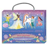 Meine glitzernden Anziehpuppen-Stickerbücher mini: Magische Welten: Koffer mit vier Stickerheften und über 530 Stickern, davon viele mit Glitzer - für Kinder ab 5 Jahren