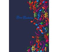 Meine Musiknoten: Notenheft - Notenpapier 12 Systeme Blanko Mit Register Für Musik, Notizen, Texte. Für Musiker, Komponisten, Musikunter