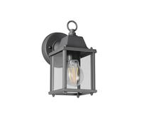 meineWunschleuchte Applique murale d'extérieur de style maison de campagne, lanterne murale, anthracite, hauteur 22 cm