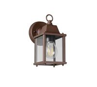 meineWunschleuchte Applique murale d'extérieur style maison de campagne, lanterne murale marron rouille, hauteur 22 cm