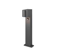 meineWunschleuchte Lampe sur pied avec détecteur de mouvement en aluminium moulé sous pression anthracite, hauteur 50 cm