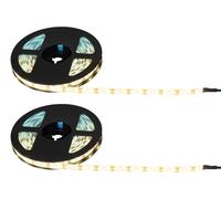 meineWunschleuchte Lot de 2 bandes lumineuses solaires pour l'extérieur avec 2 modes d'éclairage, longueur 3 m