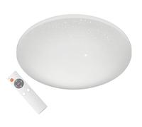 meineWunschleuchte Plafonnier ciel étoilé Ø 40cm avec télécommande - couleur de la lumière réglable/dimmable en continu/fonction veilleuse - adapté à la salle de bain, SP1001R40S