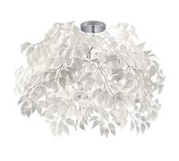 Plafonnier original avec abat-jour en forme de feuilles, blanc, Ø 70 cm