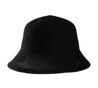 MEINICY Chapeau Cloche en Maille pour Femme, Noir, Taille Unique