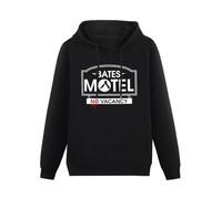 meiningjing Death to Videodrome Psych Bates Motel Horror Film Novel TV Mens Hoody Black M
