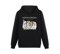 meiningjing Foster The People Torches Rock Band Hoody Black S