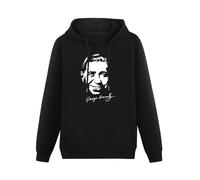 meiningjing George Formby Hoody - The Ukulele Man - Music Hall/Silver Screen Legend Hoody Sweatershirt Black M