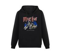 meiningjing Meat Loaf Sweatershirt Hoody Black Bad Attitude Tour 1984 Vintage 80S Concert Band Rare Hoody Sweatershirt Black S