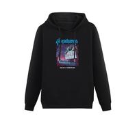 meiningjing Men's Goosebumps R.L. Stein Welcome to Horrorland Retro Hoody Hoodie Black XXL