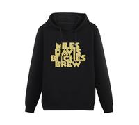 meiningjing Miles Davis Hoody Graffiti Pullover Sweatshirts Bitches Brew Free Jazz Rare Vinyl, Sun Ra, Zappa, Funk, Soul Hoody Sweatershirt Black 3XL
