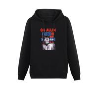 meiningjing T Sweatershirt GG Allin Punk Rock Murder Junkies Hated in The Nation Cult Vintage Retro Long Sleeve Hoody Fashion Black M