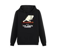 meiningjing The Jesus Lizard Hoodies Long Sleeve Pullover Loose Hoody Sweatershirt Black S