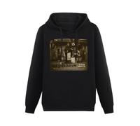 meiningjing Tom Waits Orphans Brawlers and Hoodies Long Sleeve Pullover Loose Hoody Sweatershirt Black XXL