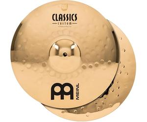 Meinl Cymbals Classics Custom Brilliant Cymbales Hihat Medium 14 pouces (35,56cm) pour Batterie - Paire - B12 Bronze, Finition Brillante, Fabriquée en Allemagne (CC14MH-B)