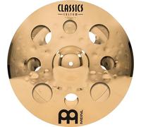 Meinl Cymbals Classics Custom Brilliant Cymbales Trash Stack 16 pouces (40,64cm) avec Trous pour Batterie - Paire - B12 Bronze, Finition Brillante, Fabriquée en Allemagne (CC-16STK)