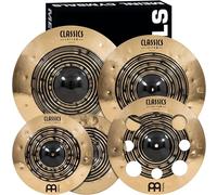 Meinl Cymbals Classics Custom Dual Expanded Cymbal Set (Vidéo) Ensemble de Cymbales pour Batterie - Bronze B12, Deux Finitions - Fabriquées en Allemagne (CCDU4680)