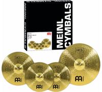 Meinl Cymbals HCS Set de Cymbales Complet avec Hihat 14 pouces, Crash 16 et Ride 20 pour Batterie - Finition Traditionelle en Laiton, fabriquée en Allemagne (HCS141620)
