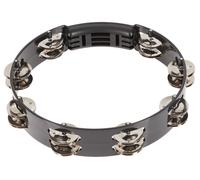 Tambourin Abs Noir 25 CM 1 Rangee Cymbales