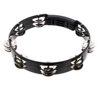 Tambourin Abs Noir 25 CM 1 Rangee Cymbales
