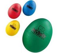Nino Percussion Egg Shaker Assortment - 4 Hochets Oeufs pour Enfants à Partir de 3 ans - Instrument de Musique - Idée Cadeau - Plastique, Multicolore (NINOSET540)