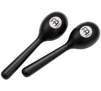 Meinl Percussion Plastic Egg Maracas - 2 Instruments de Musique avec un Son Clair - Idée Cadeau - Plastique, Noir (PEMBK)