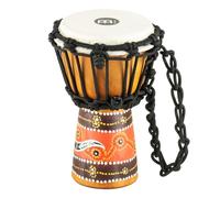 Meinl Percussion African Mini Djembe - Percussion à Main Extra Petite - Avec Peau de Chèvre - Diamètre 4,5 pouces - Acajou, Multicolore (HDJ5-XXS)
