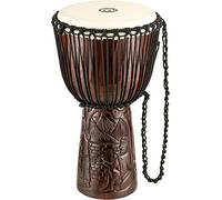 Meinl Percussion African Style Djembe - Grande Percussion à Main - Avec Peau de Chèvre - Diamètre 12 pouces - Acajou, Marron (PROADJ2-L)