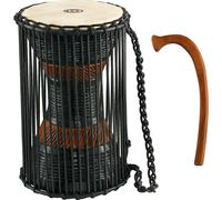 Meinl Percussion African Talking Drum with Mahogany Wood Shell and Wooden Beater-Not Fabrice in China-Medium Heads Heads Garantie de 2 ans (ATD-M)