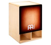 Meinl Percussion Cajón Subwoofer Jumbo Bass, Évent Frontal, Canal Reflex Interne, Corps en Contreplaqué de Bouleau, Finition Espresso Burst (JBSUB5)