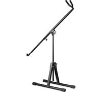 Meinl Percussion Didgeridoo Support professionnel avec supports rembourrés et bras réglable - Aluminium revêtu de poudre noire avec pieds pliables TMDDGS