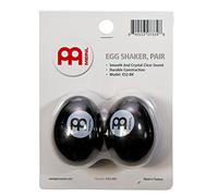 Meinl Percussion Egg Shaker Pair - 2 Œufs Shakers avec un Son Clair et Doux - Cadeau Musicien - Plastique, Noir (ES2-BK)