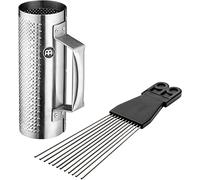 MEINL Percussion Güira Extra Small Acier brossé + racleur ABS