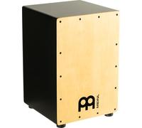 Meinl Percussion Headliner Cajon Instrument - Cajon Compact avec 2 Cordes pour le Timbre - Bois, Noir / Naturel (MCAJ100BK-MA)