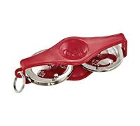 Meinl Percussion Keychain Tambourine Gadget - Mini Instrument de Musique Porte-clés - Plastique ABS, Rouge (KRT-R)
