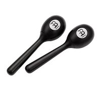 Meinl Percussion Plastic Egg Maracas - 2 Instruments de Musique avec un Son Clair - Idée Cadeau - Plastique, Noir (PEMBK)