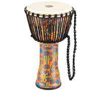 Meinl Percussion Rope Travel Djembe - Percussion à Main Moyenne Taille - Avec Peau de Chèvre - Diamètre 10 pouces - Plastique, Multicolore (PADJ2-M-G)