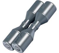 Meinl Percussion Shaker Luis Conte - Stadium Shaker - Artist Series Double Shaker - 17 cm de Longueur - Plastique, Gris (SH45GR)