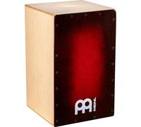 Meinl Percussion Snarecraft Cajon Instrument Édition spéciale - Grand Cajon avec 2 Cordes pour le timbre - Bouleau, Naturel/Rouge (SC100RDB)